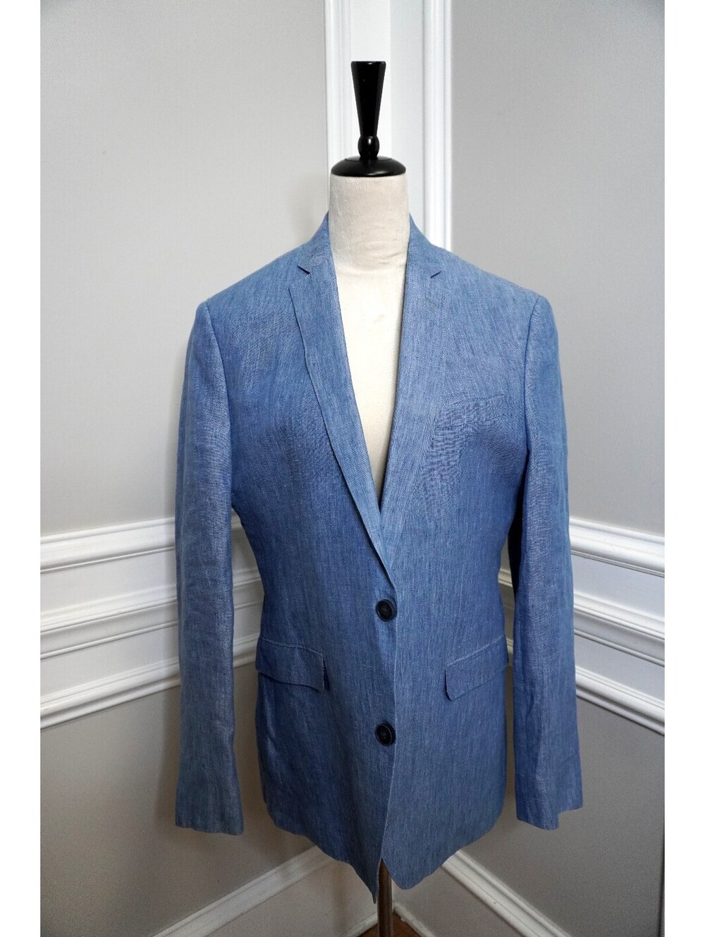 Bar III Men's Light Blue Linen Sport Coat Blazer Jacket
